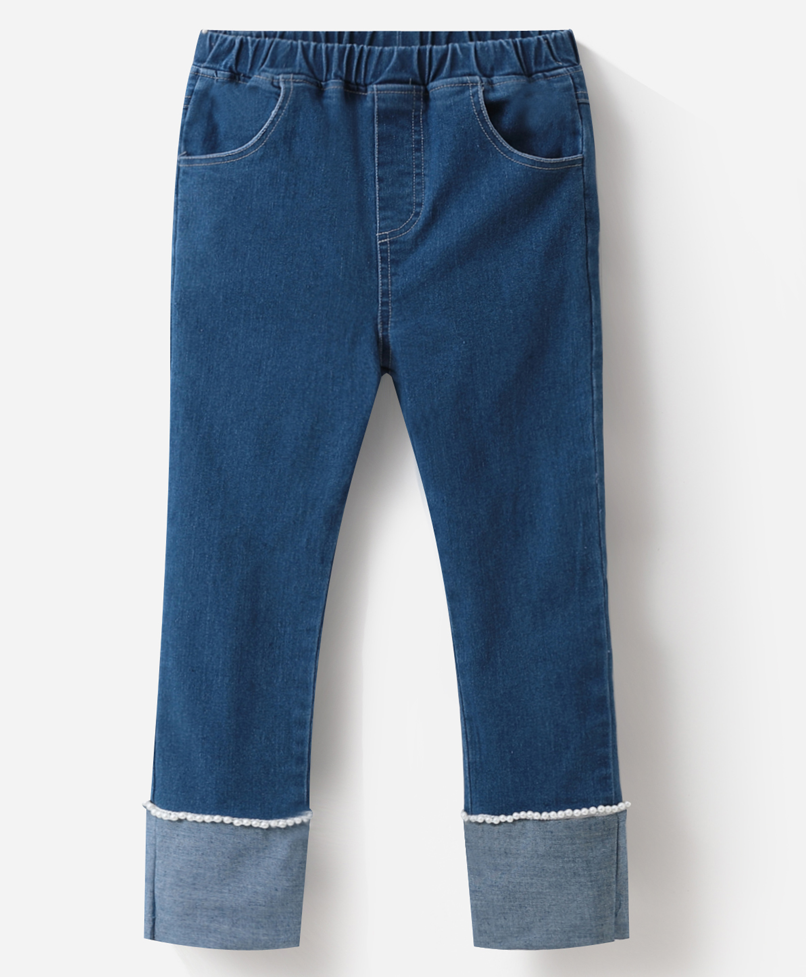 Kookie Kids Full Length Denim Jeans Solid Colour - Blue-image-29