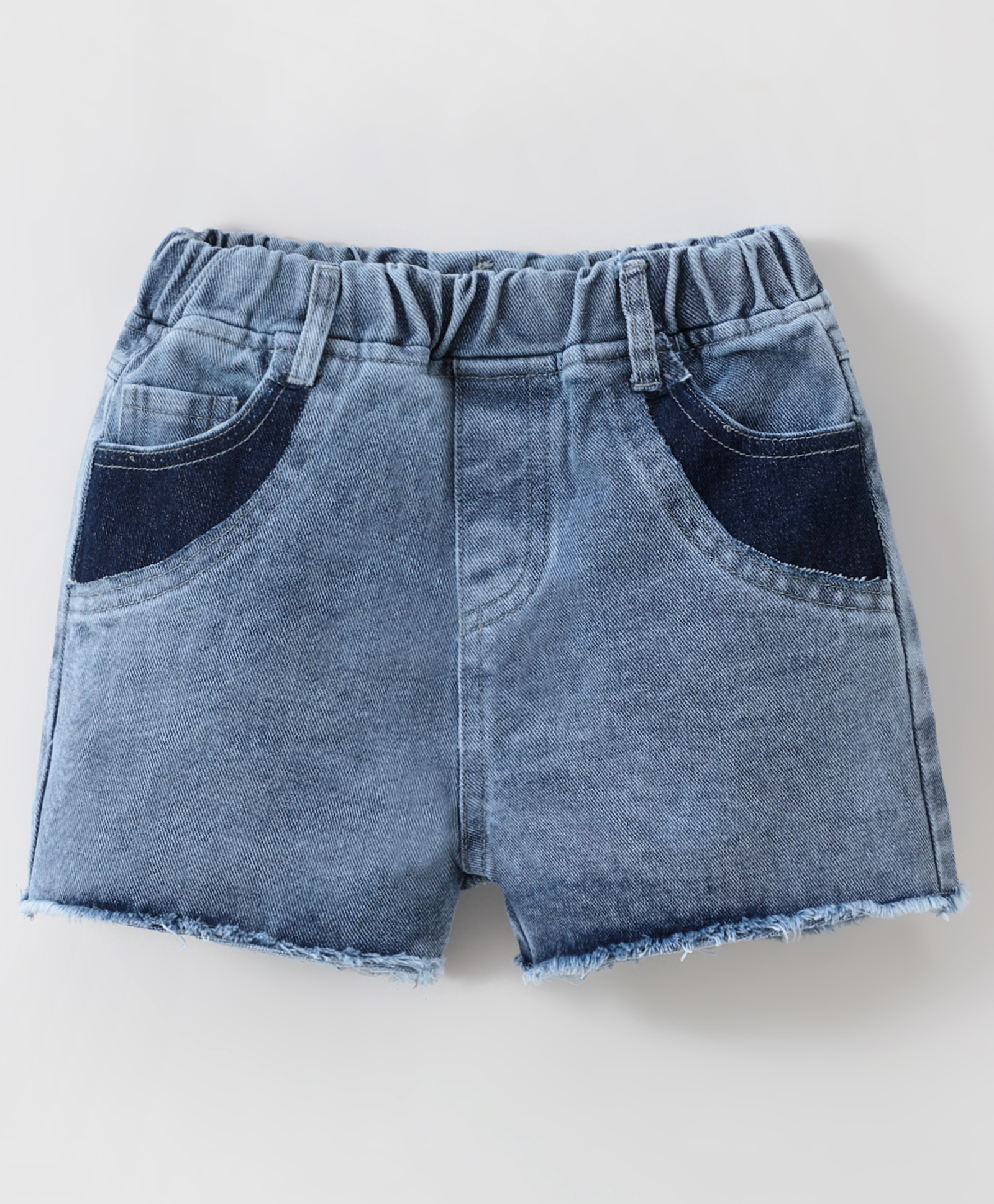 Kookie Kids Denim  Solid Shorts - Blue-picture-13