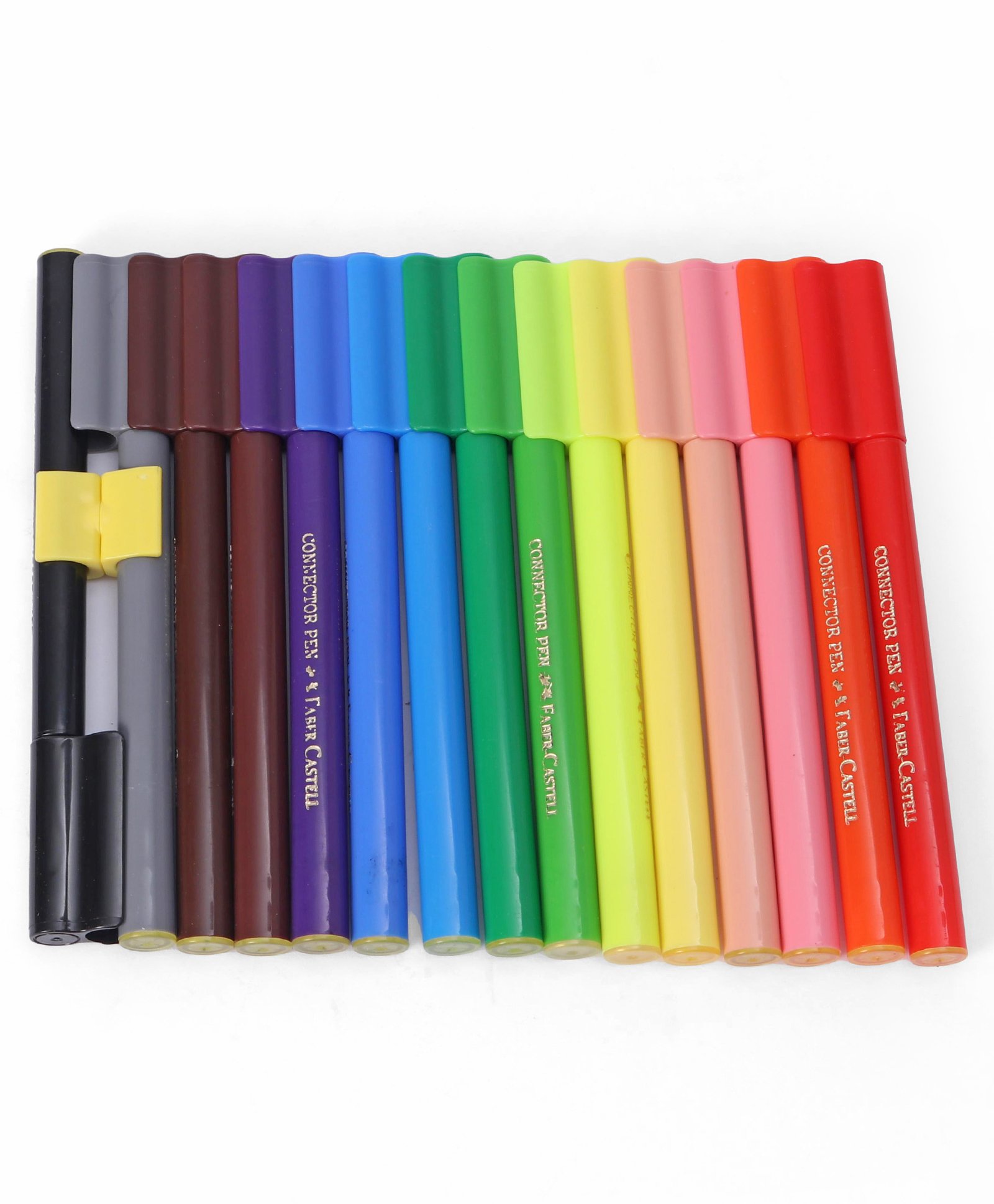 Faber Castell Assorted Connector Pens 15 Shades - Multicolour-picture-45