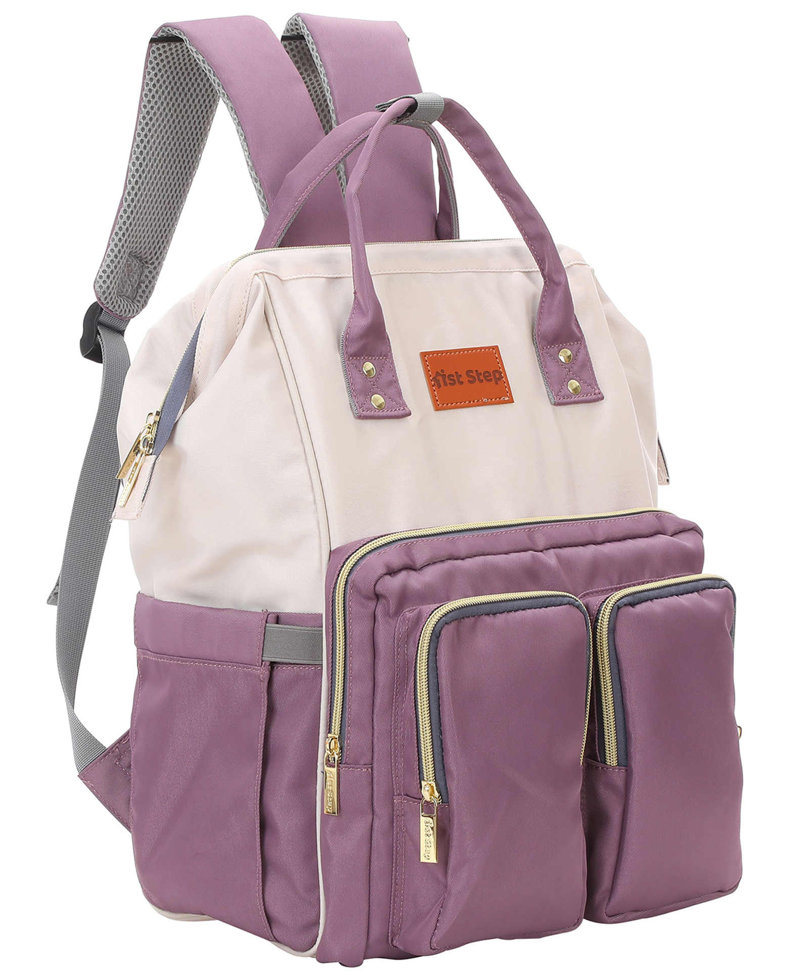 1st Step Smart And Multi-Functional Diaper Bag Backpack Diaper Bag (Purple)