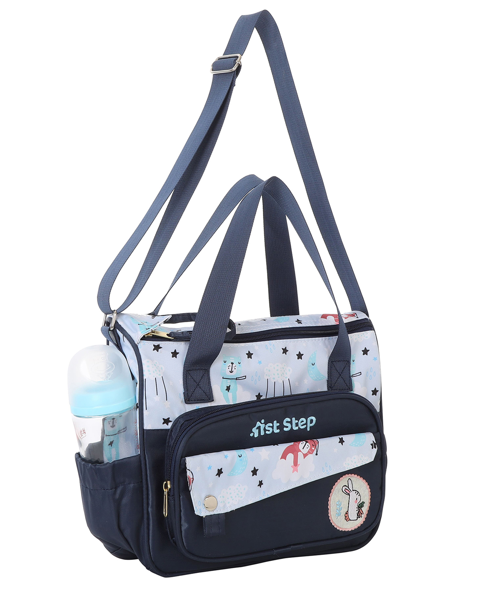 1st Step Smart And Multi-Functional Diaper Bag Diaper Bag (Blue)-picture-25