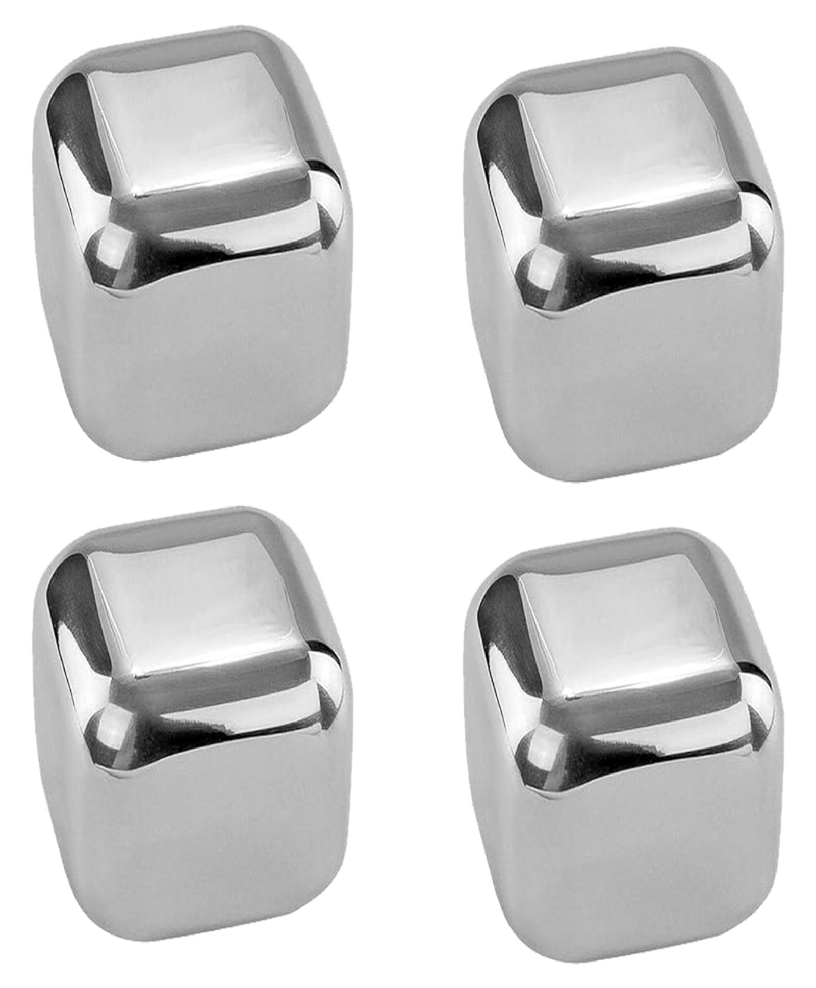 HAZEL Stainless Steel Ice Cubes Multipurpose Reusable Ice Cube, Set of 4-picture-38
