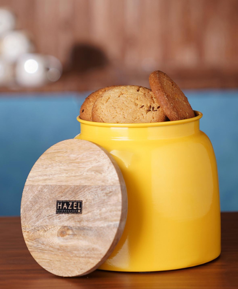 HAZEL Storage Container for Kitchen Air Tight Container for Storage with Lid, 2450 ml, Yellow-image-36
