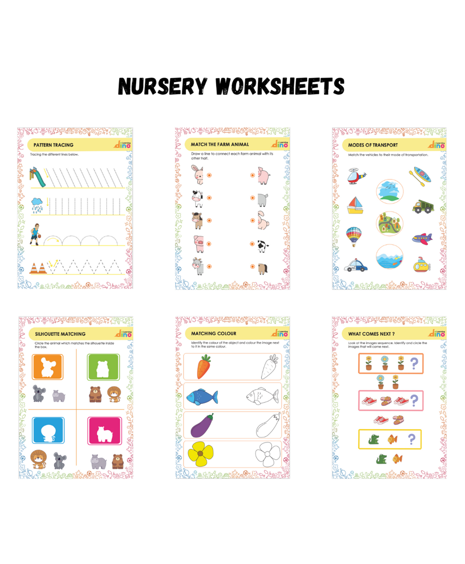 Learning Dino Nursery Fun Learning Pack - English-image-45