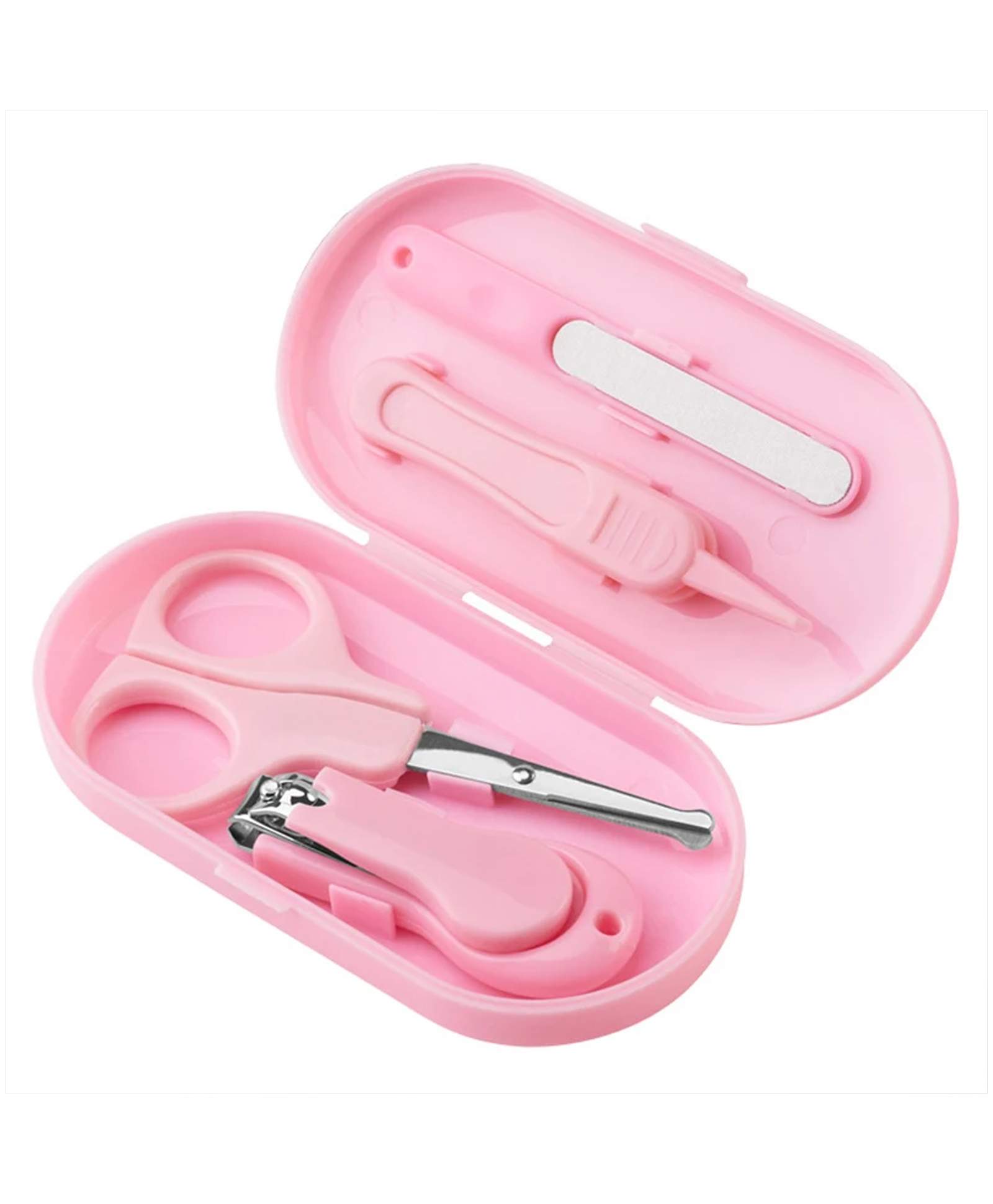 DOMENICO Portable Baby Care Grooming Kit Pack of 4 - Pink-picture-3