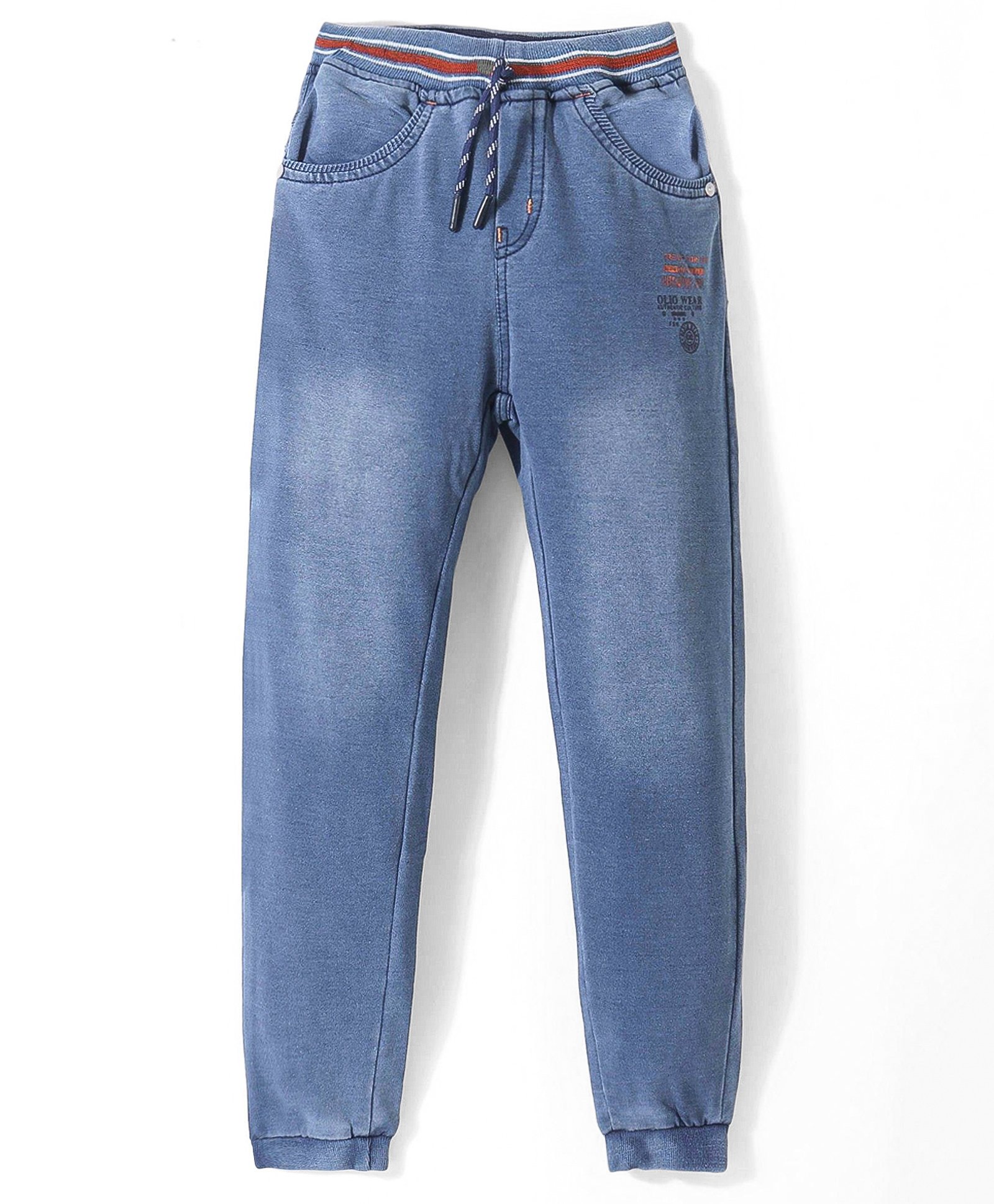 Olio Kids Denim Full Length Jeans Solid Colour -  Deep Blue-image-23