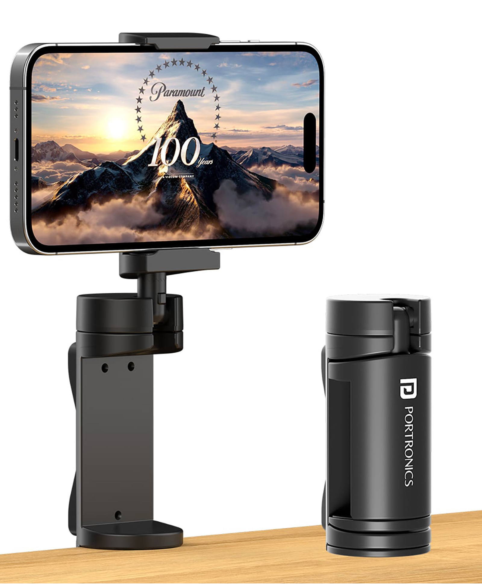 Portronics POR-2269 Mobot Clip 360 Degree Mobile Phone Holder with Adjustable Viewing Angles Pocket and Travel Friendly Compatible with 4.5 to 6.9 inch Smartphones-Black-image-47