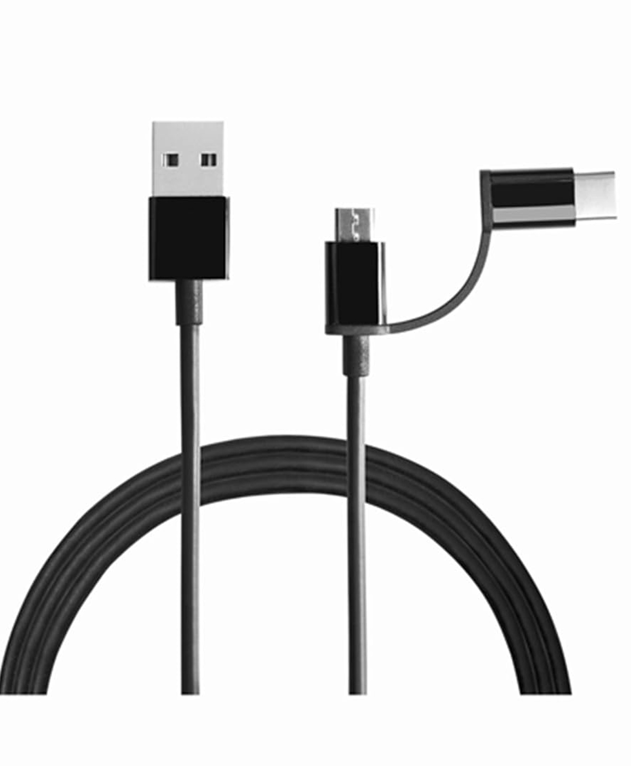 Xiaomi Mi 2-in-1 USB Cable (Micro USB to Type C) 100cm Black-image-8