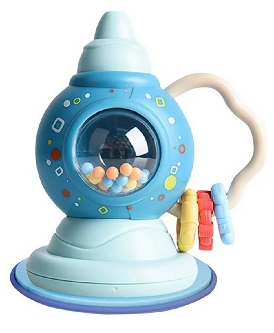 NEGOCIO Baby Teether Rattle Pacifier Accessories Hand Shaking Fun Horn Sucking Needs - PACK OF 1 - COLOR MAY VARY-image-23