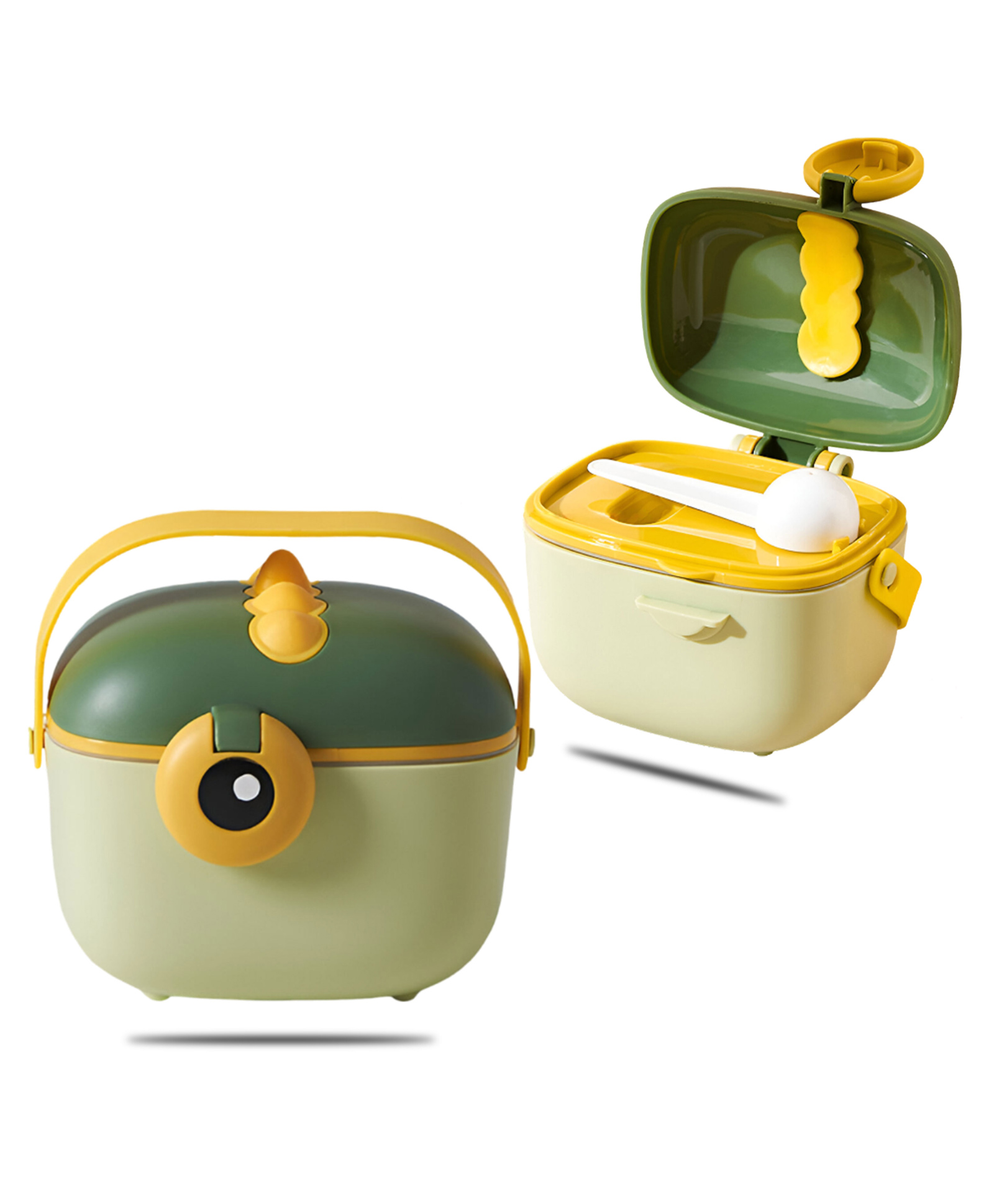 Bembika Milk Powder Storage Container with Scoop and Leveler - Green(400 ml)-picture-24