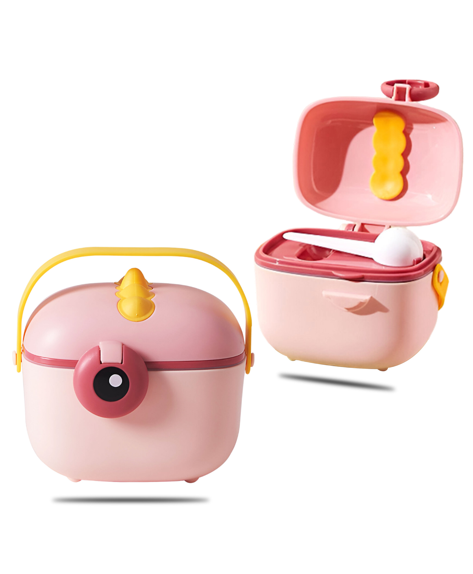 Bembika Milk Powder Storage Container with Scoop and Leveler - Pink(400 ml)-image-46