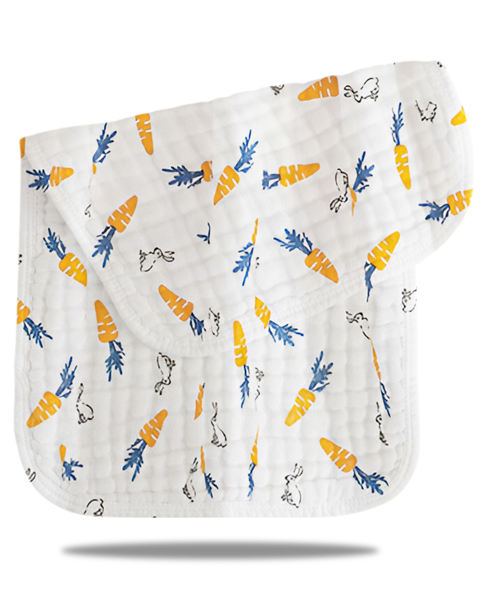 Bembika Baby Burp Cloths for Boys Girls Baby Muslin Burping Cloth Elephant Pattern - Grey-image-11