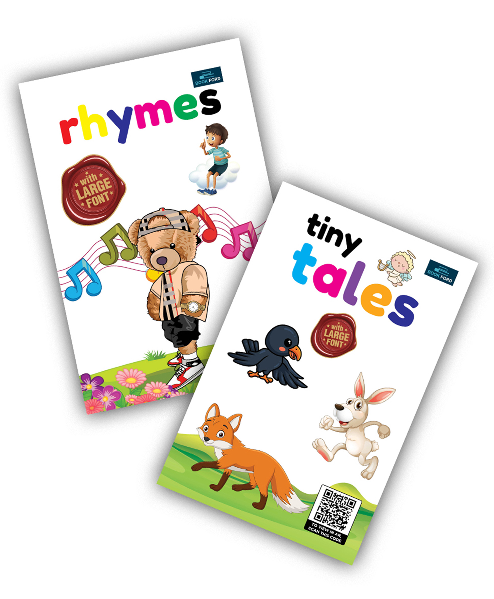 bookford publications Library of Learning Tiny Tales & Rhymes (Set of 2 Books) - English-picture-20