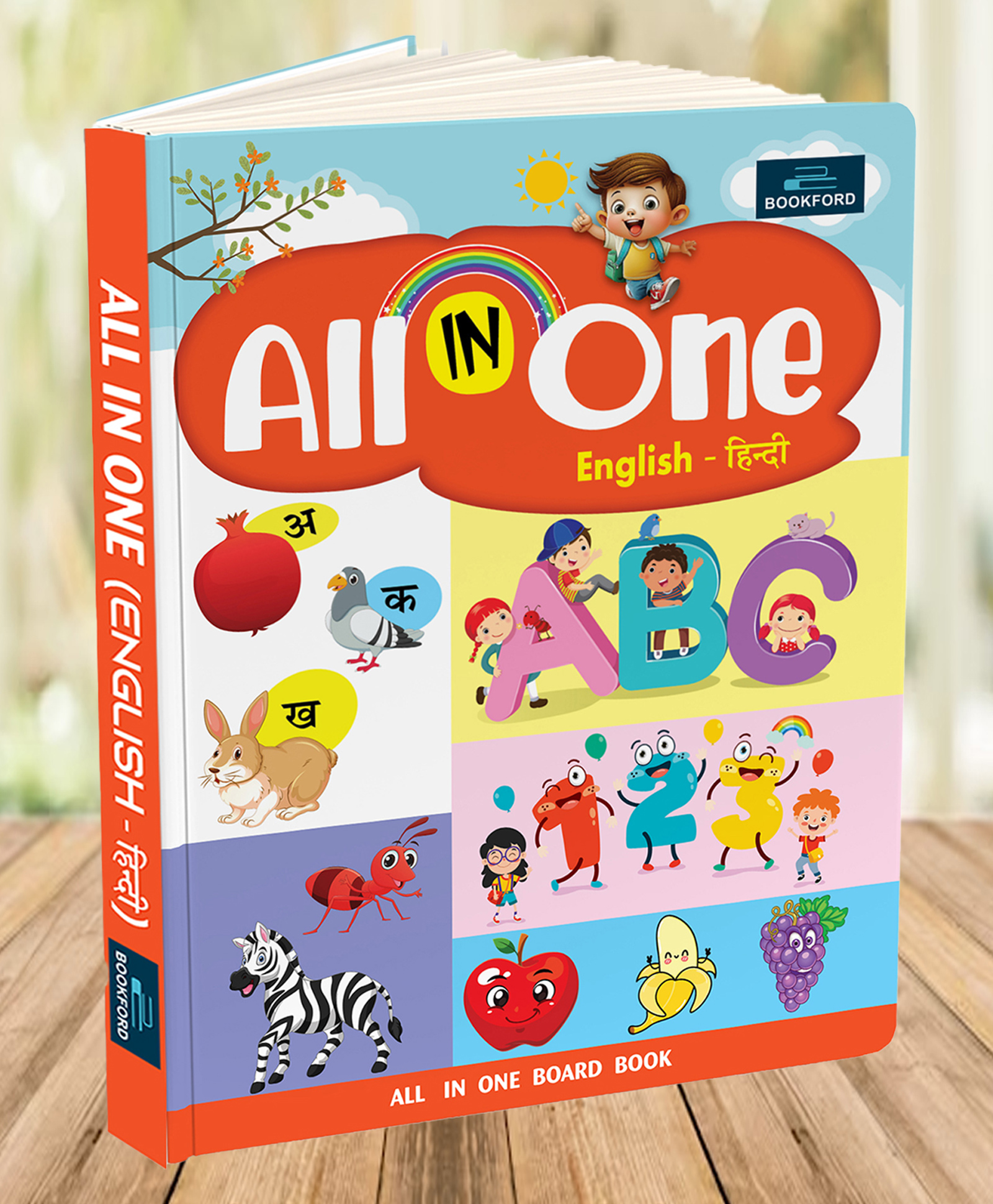All in One Board Book English Hindi for Kids - English-image-10