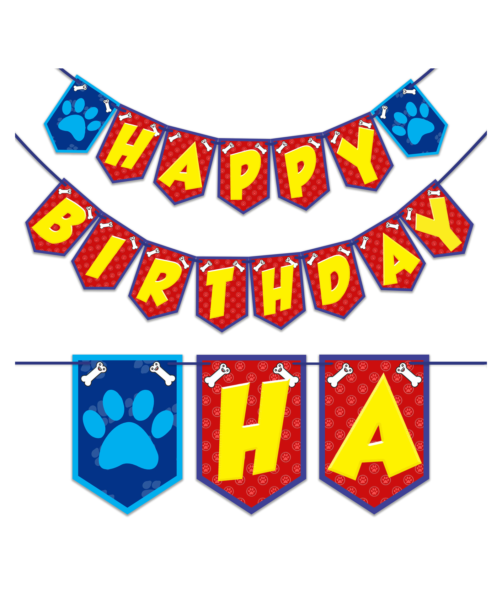 Wobbox Happy Birthday Banner, Paw Petrol Theme Decoration Items Multi Color -Pack Of 1-picture-11