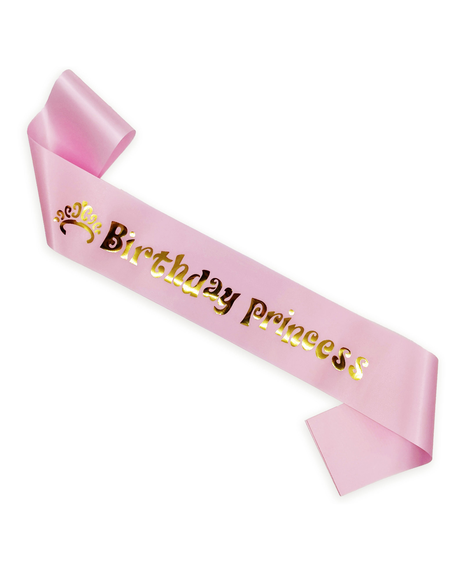 Wobbox Happy Birthday Sash Birthday Princess Sash Birthday Decoration Items Pink -Pack Of 1