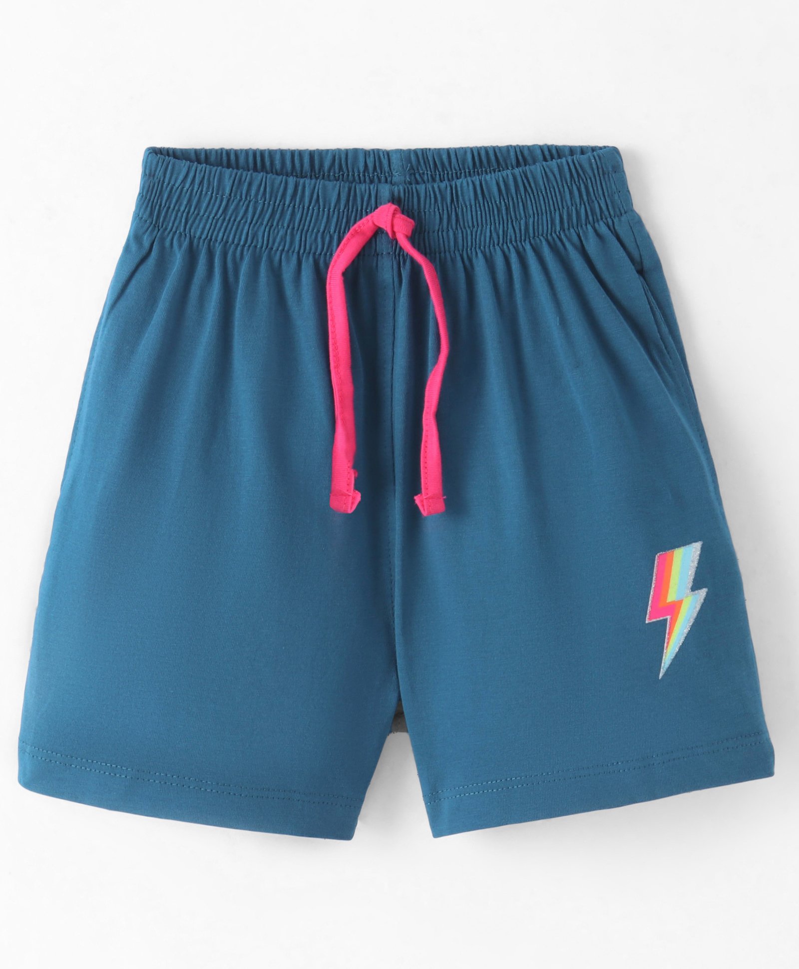 Fido Single Jersey Knit Shorts Lighting Strike Print - Blue-image-11