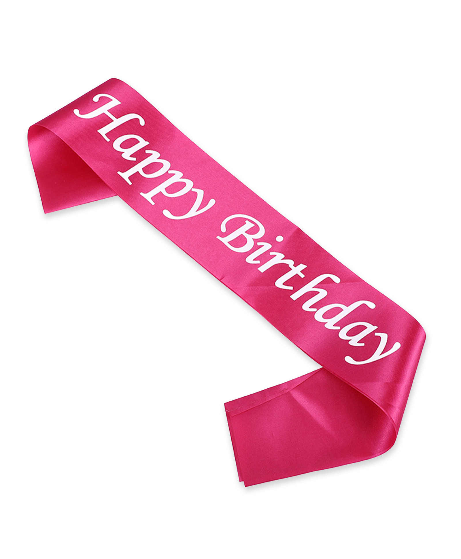 Wobbox Happy Birthday Sash Birthday Girl Sash Birthday Decoration Items Pink -Pack Of 1-picture-21