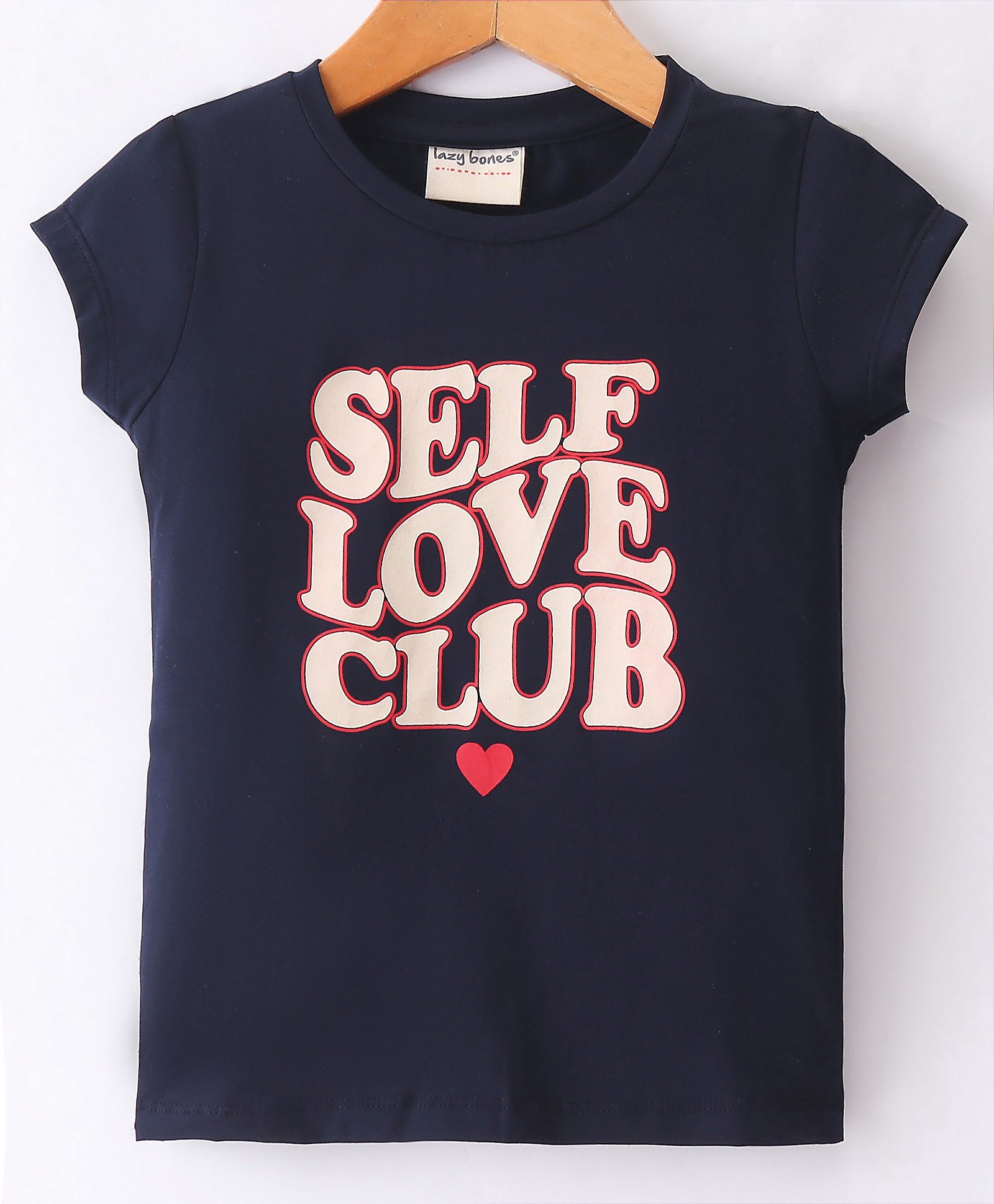 Lazy Bones Sinker Half Sleeves Text Printed T-Shirt - Navy-picture-12