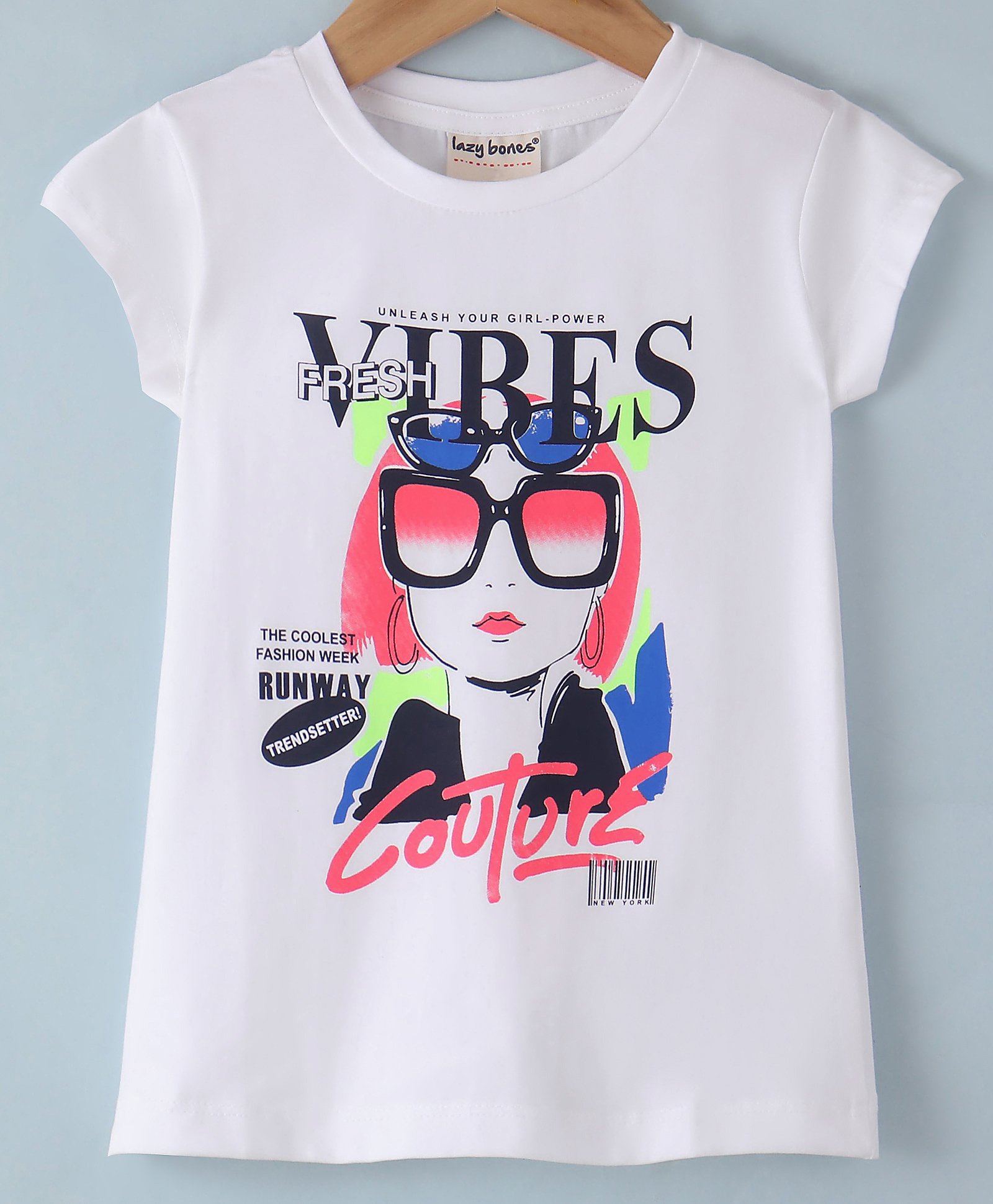 Lazy Bones Sinker Half Sleeves Text Printed T-Shirt - White-picture-25