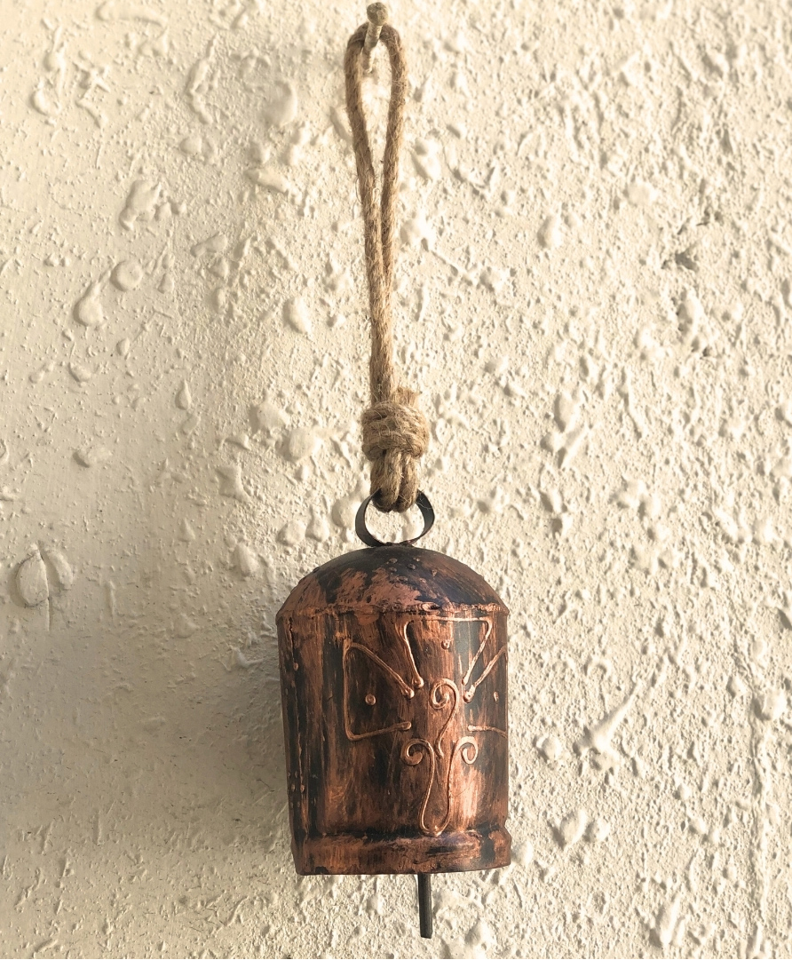 Jasmey Homes | Medium Sized | 'Positive Vibes' Bell for Home Decor (Brown)-image-45