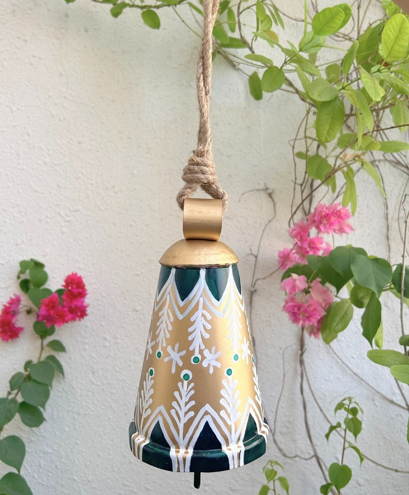Jasmey Homes Harmony Bells, Christmas Decor |Gift Items |Wall Hangings (GREEN)-image-44