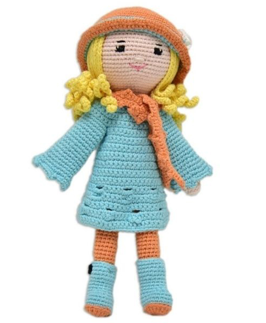 HAPPY THREADS | Crochet Doll | Grace| Handmade | Child Safe | Best for Babies  and up | Perfect Size for Boys/Girls| Gifting| Crochet Toys -  Height 35.5 cm-image-45