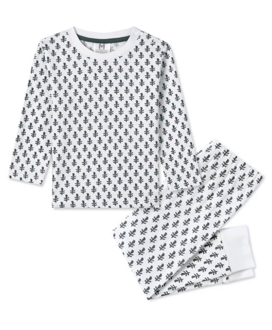 Malabar Baby Cotton Full Sleeves Abstract Printed Coordinating Night Suit - Blue-picture-21