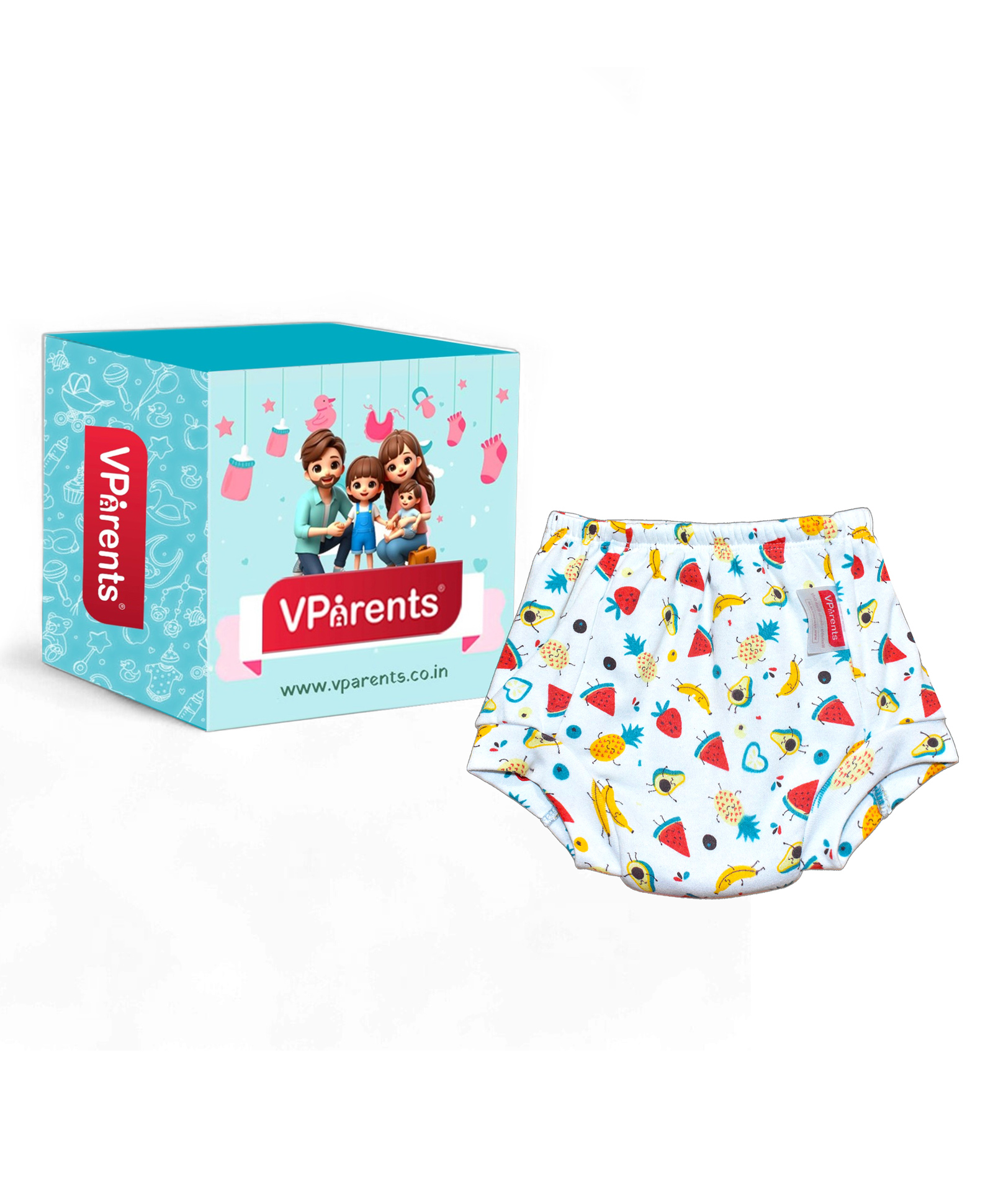 VParents Padded Underwear for Babies and Toddlers with 3 Layers of Cotton Padding Potty Training  Pull Up & Diaper-Free Time (1 - 2 years Boat) (Print may vary)-picture-22