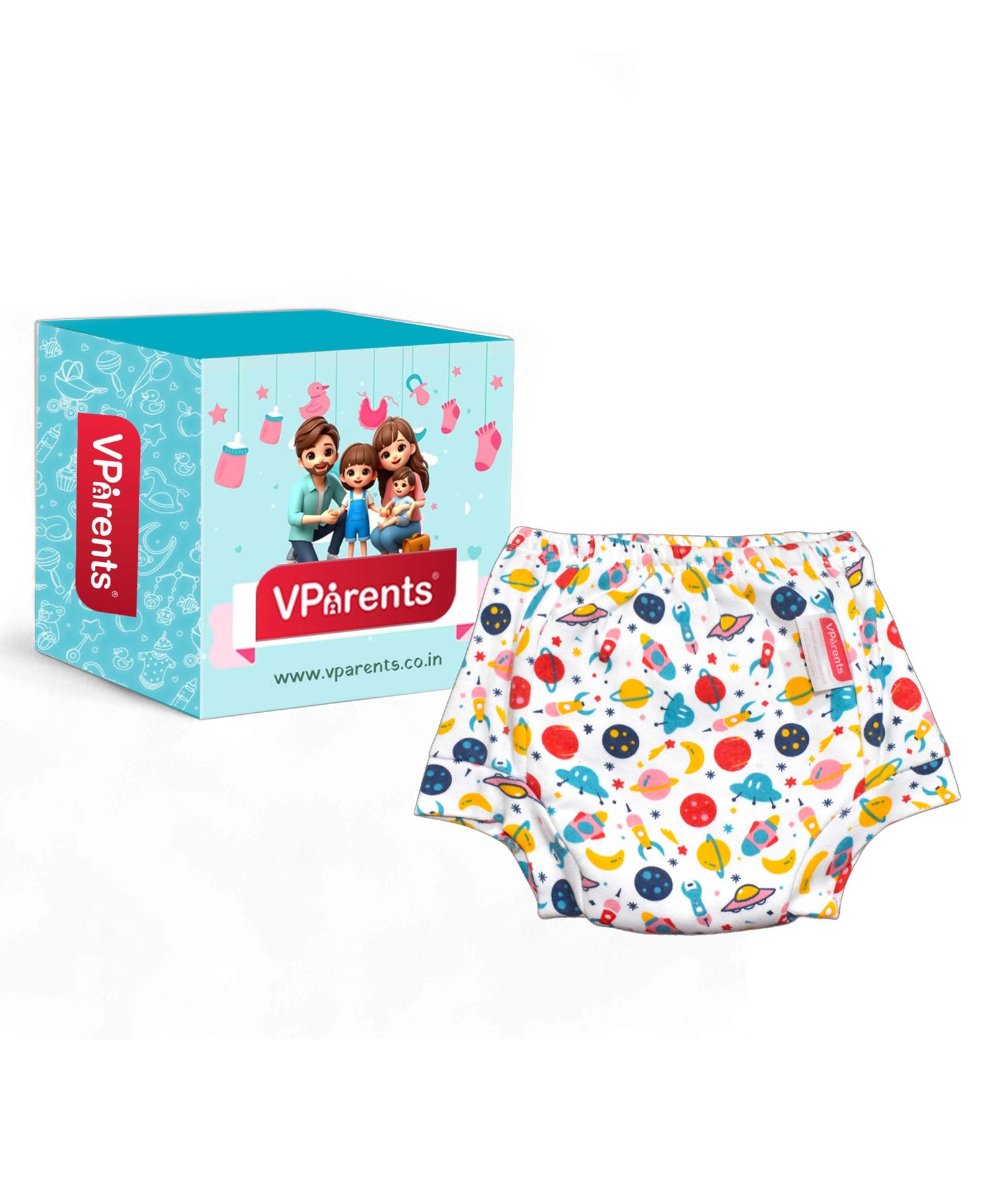 VParents Padded Underwear for Babies and Toddlers with 3 Layers of Cotton Padding Potty Training  Pull Up & Diaper-Free Time (1 - 2 years Boat) (Print may vary)-picture-7