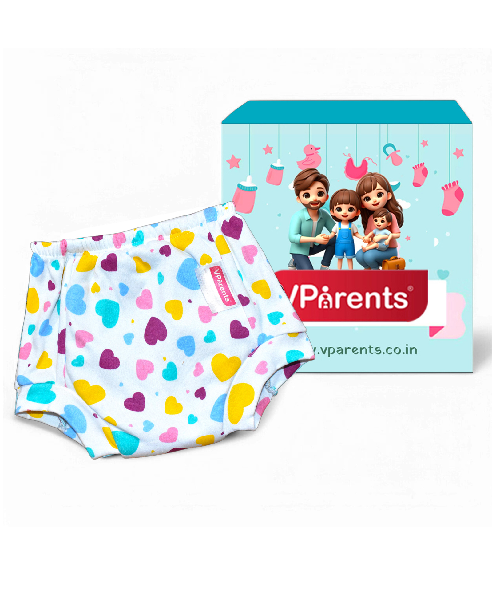 VParents Padded Underwear for Babies and Toddlers with 3 Layers of Cotton Padding Potty Training  Pull Up & Diaper-Free Time (2 - 3 years Boat) (Print may vary)-picture-15