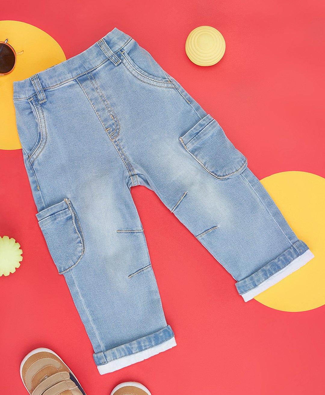 Pantaloons Baby Mild Washed Jeans - Light Blue-picture-11