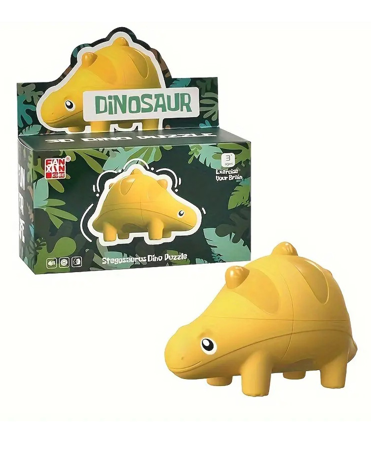 NEGOCIO Dinosaur Magic Cube Puzzle 1:1 Learning Magic Cube Speed Cube- COLOR MAY VARY-image-38