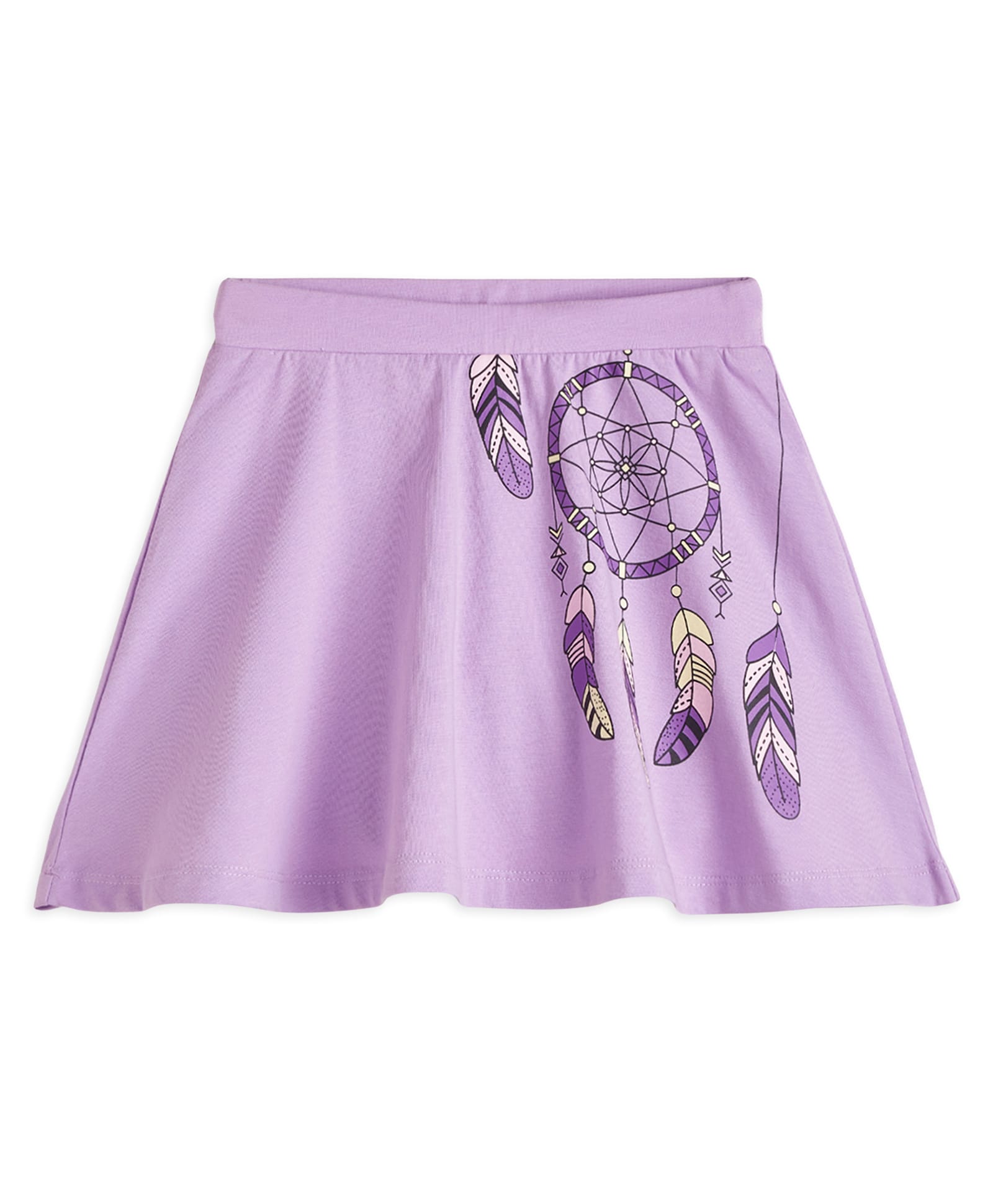 Plan B 100% Cotton Dream Catcher Printed Skirt With Inbuilt Shorties - Lavender-picture-16