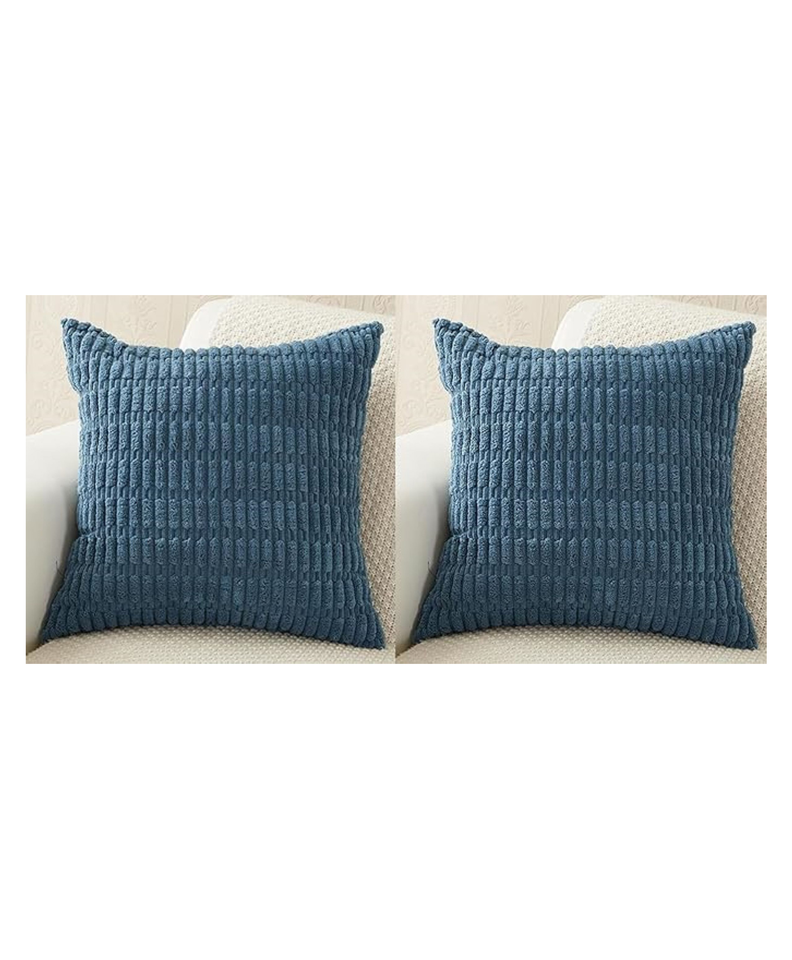 MOMISY Corduroy Cushion Throw Pillow Covers (Blue, 2)-image-47