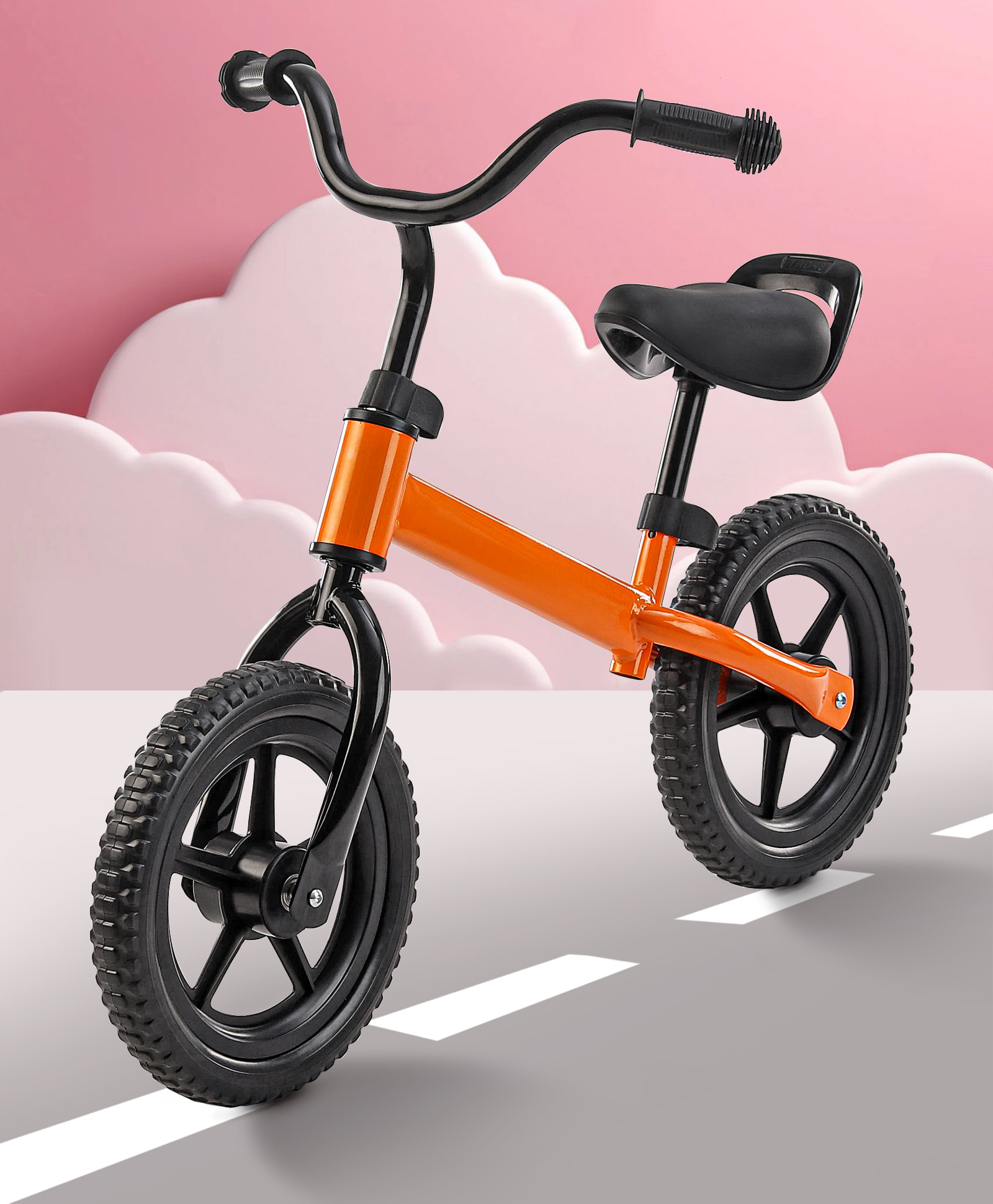 Light Weight Balance Bike with Carbon Steel Frame - Orange