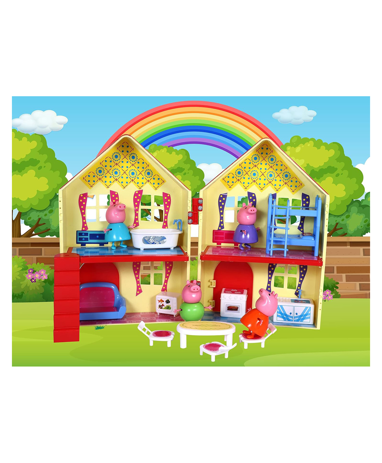 Toyzone The Pig House Dollhouse Playset - Multicolour