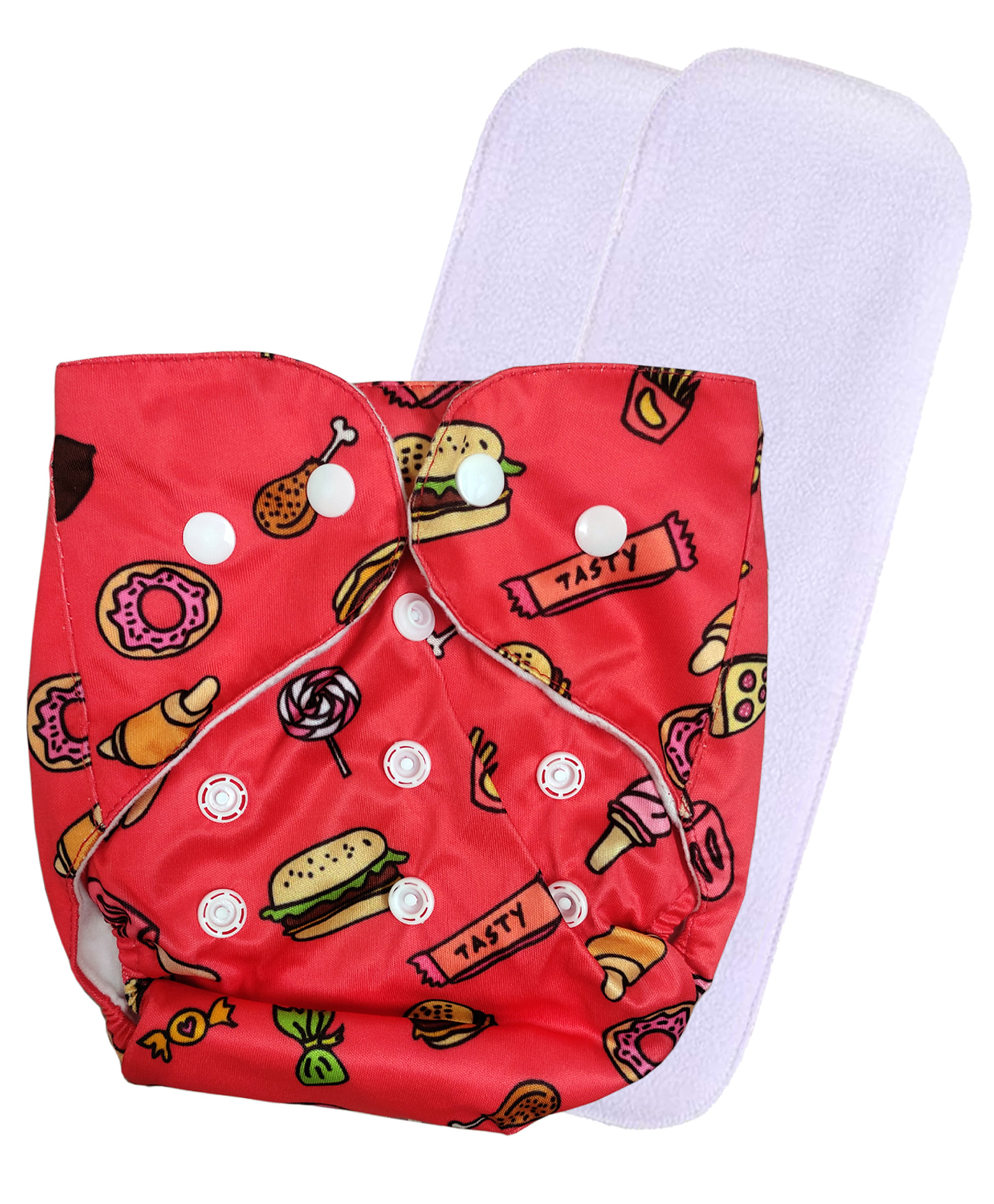 Fantasy India Washable Baby Diaper Premium Cloth Diaper Reusable, Adjustable Size, Waterproof, Pocket Cloth Diaper Nappie Free Size (1 Diaper and 2 Insert Pad)-image-48
