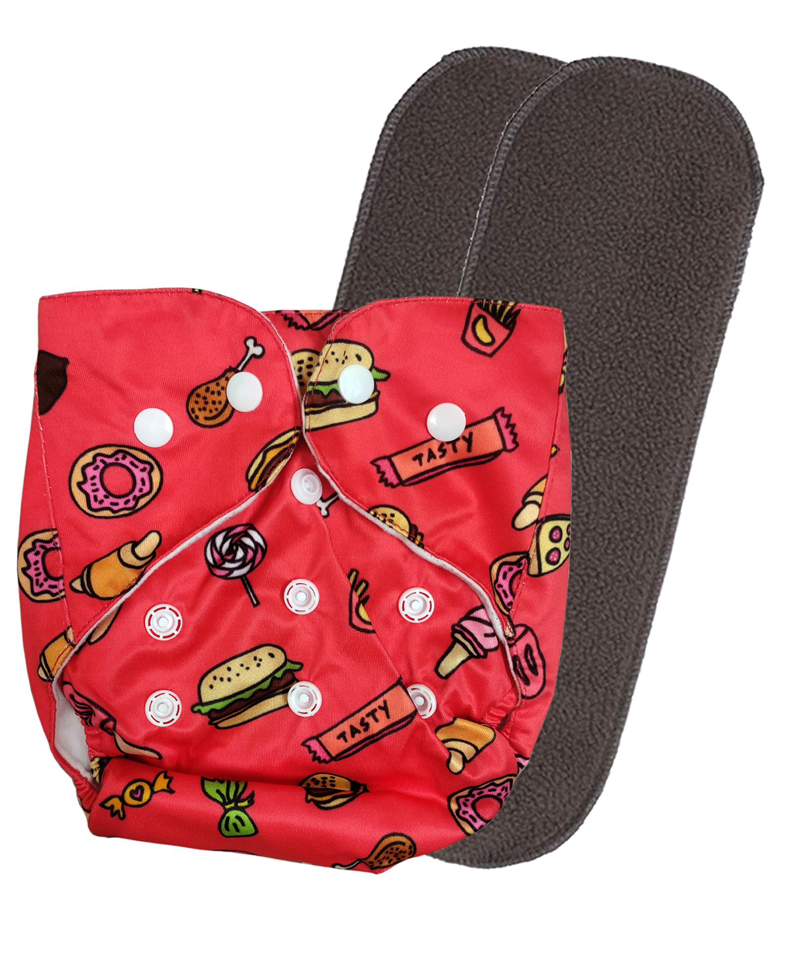 Fantasy India Washable Baby Diaper Premium Cloth Diaper Reusable, Adjustable Size, Waterproof, Pocket Cloth Diaper Nappie Free Size (1 Diaper and 2 Insert Pad)-image-29