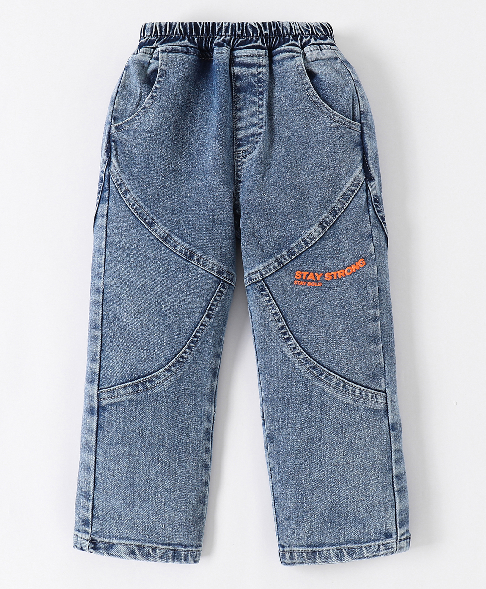 Kookie Kids Denim Full Length Solid Jeans- Blue-picture-16