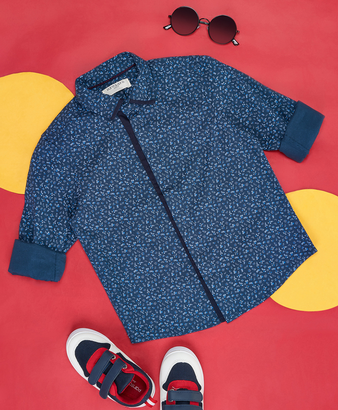 Pantaloons Junior Full Sleeves Abstract Printed Shirt - Teal Blue-picture-40