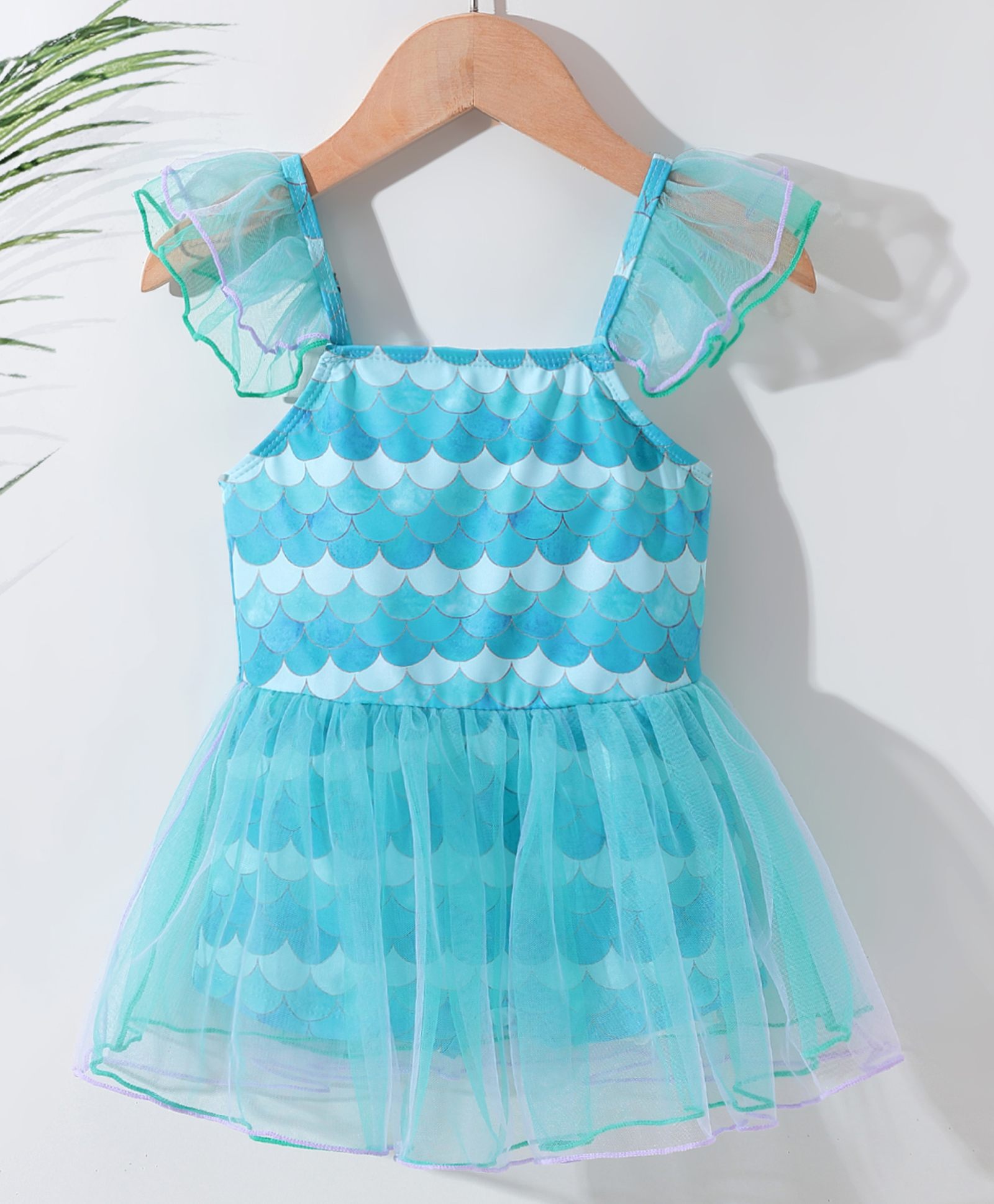 Kookie Kids Sleeveless Printed Swimsuit - Blue-picture-21