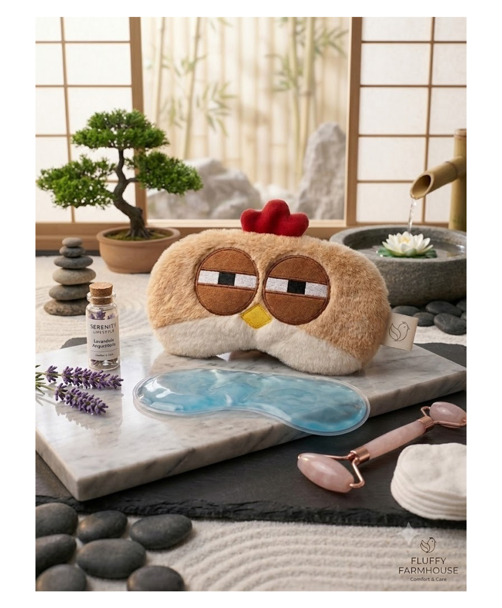 Mihar Essentials Eye Sleep Mask With Freezing Gel For Relaxation - Colour and Print May Vary-image-49