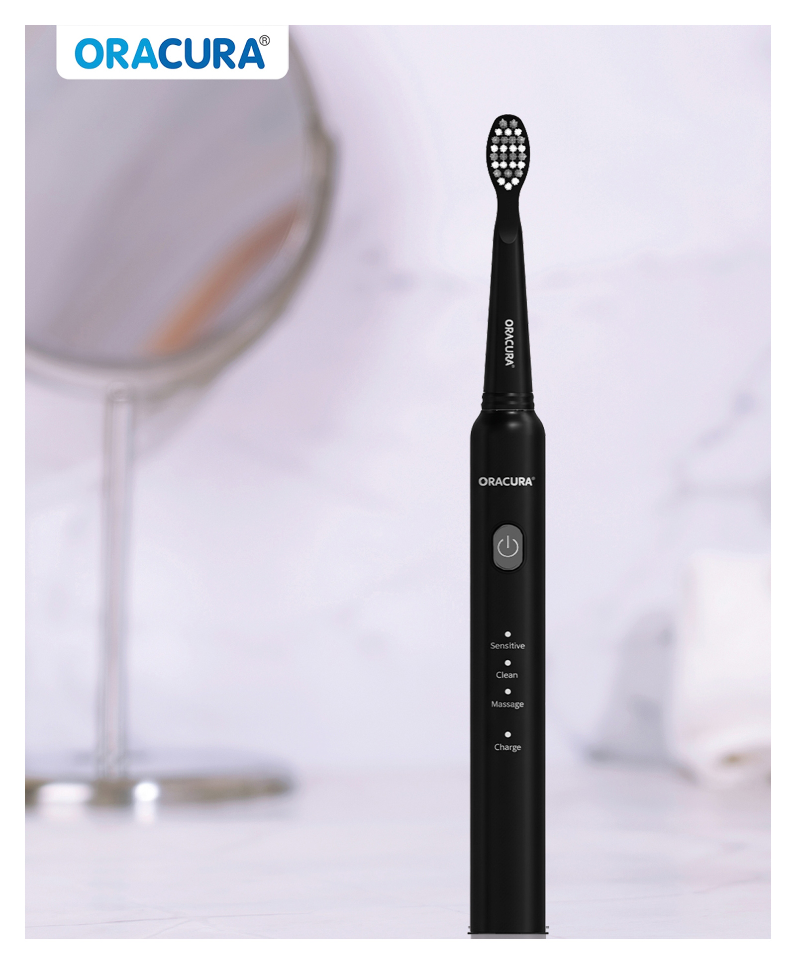 ORACURA SB200 Sonic Lite Electric Rechargeable Toothbrush Grey-picture-22