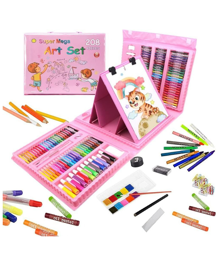 Azhari 208 pcs color set for children with book stand-image-45