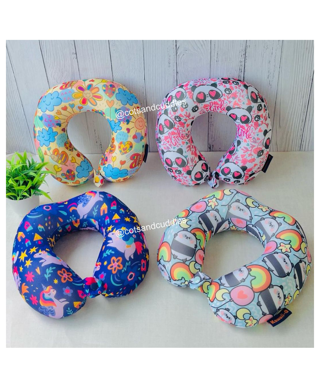 Cots and Cuddles Soft U Shape Neck Pillow for Kids - Pack of 1 (Random Design)-image-29