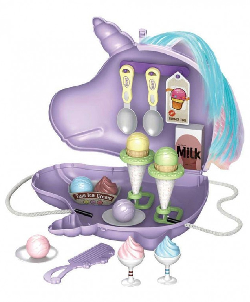 Sanjary 2in1 Unicorn Ice Cream 30 Pcs Set for kids - Color & Design May Vary-image-18