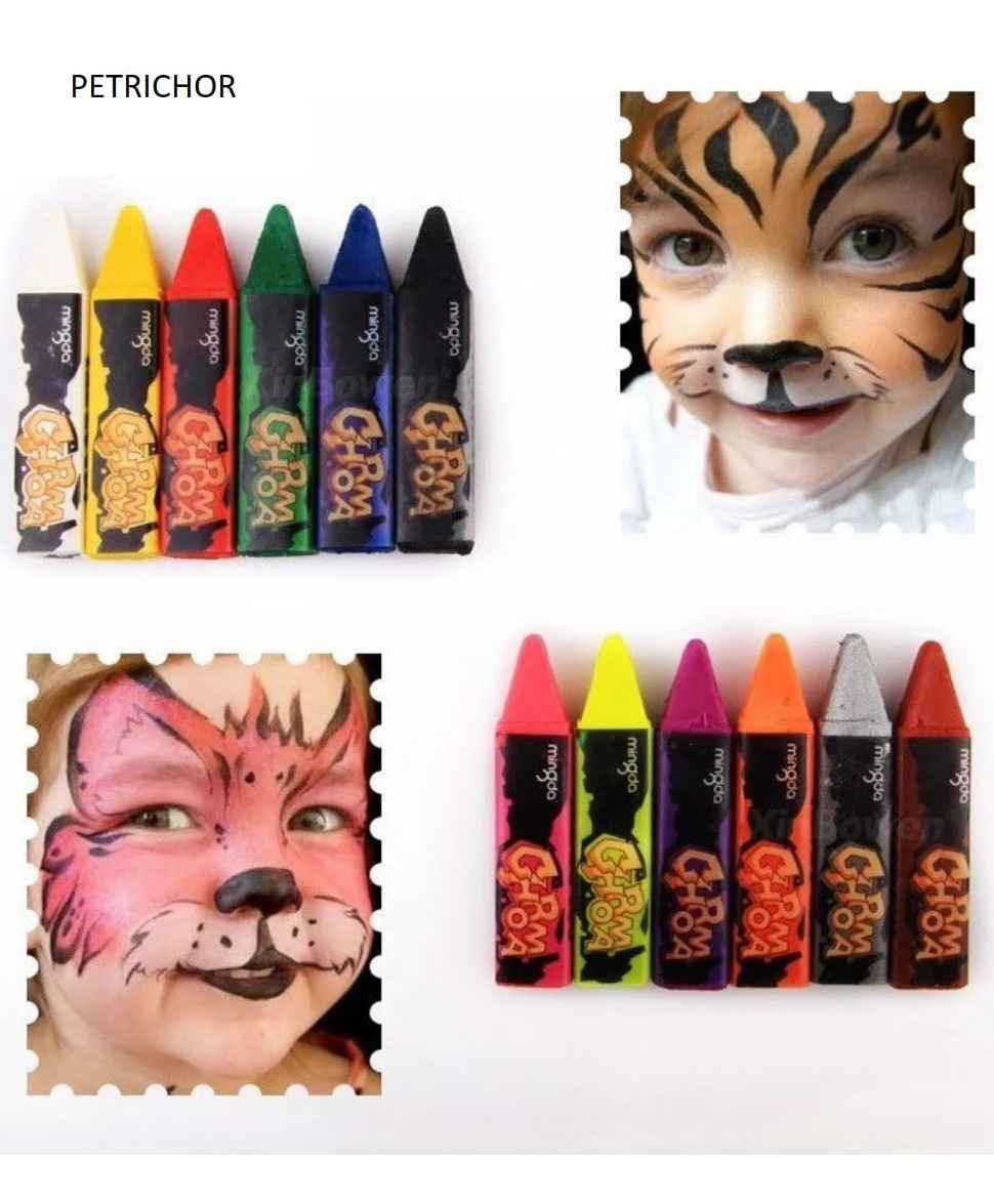 Sanjary Face Paint Kit Halloween Makeup Kit For Kids Non Toxic Face And Body Paint For Makeup Washable Face Paint Pack of 6 - Color May Vary-image-3