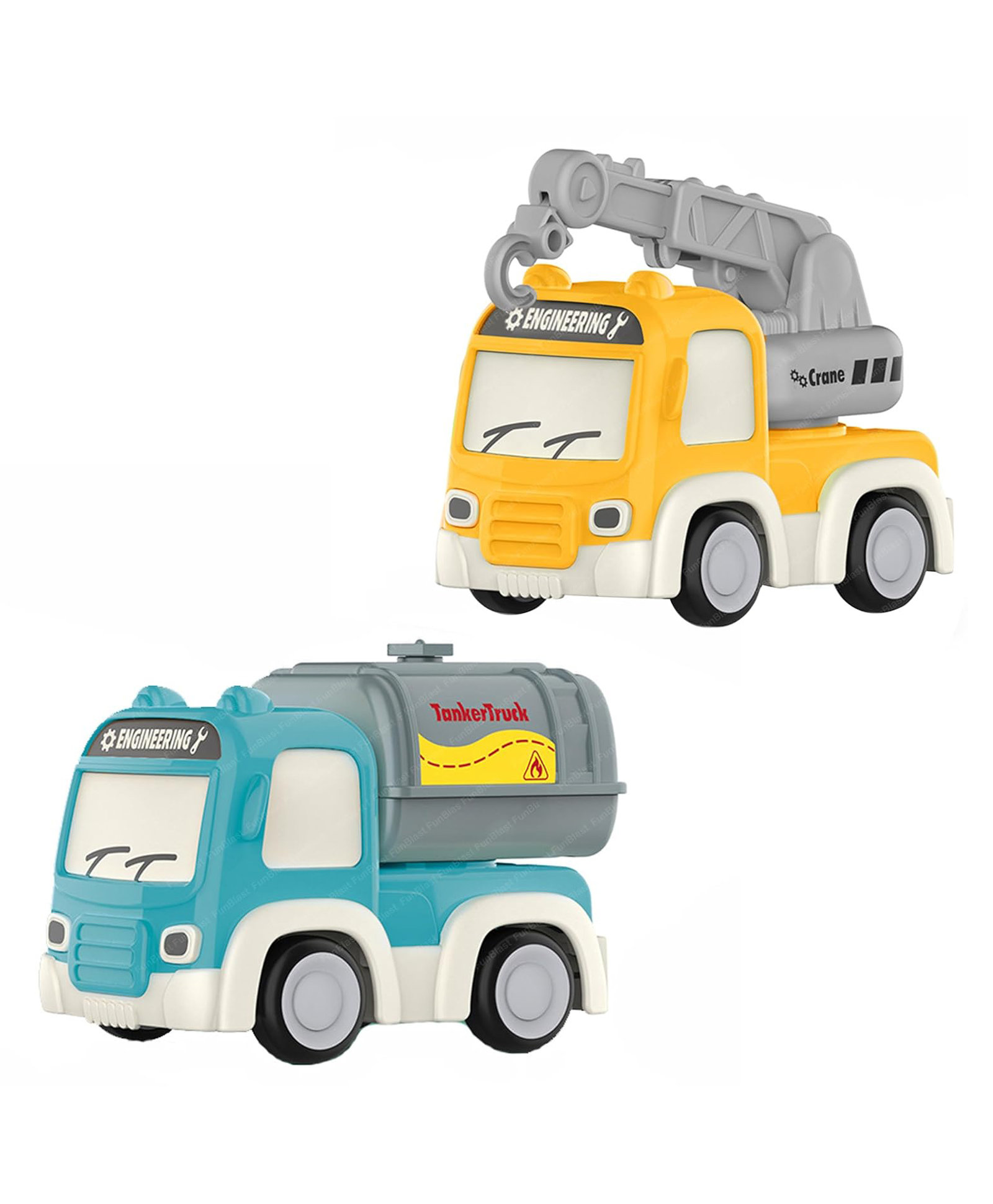 FunBlast Crane & Tanker Truck Toy for Kids  Pack of 2 Random Color-image-38