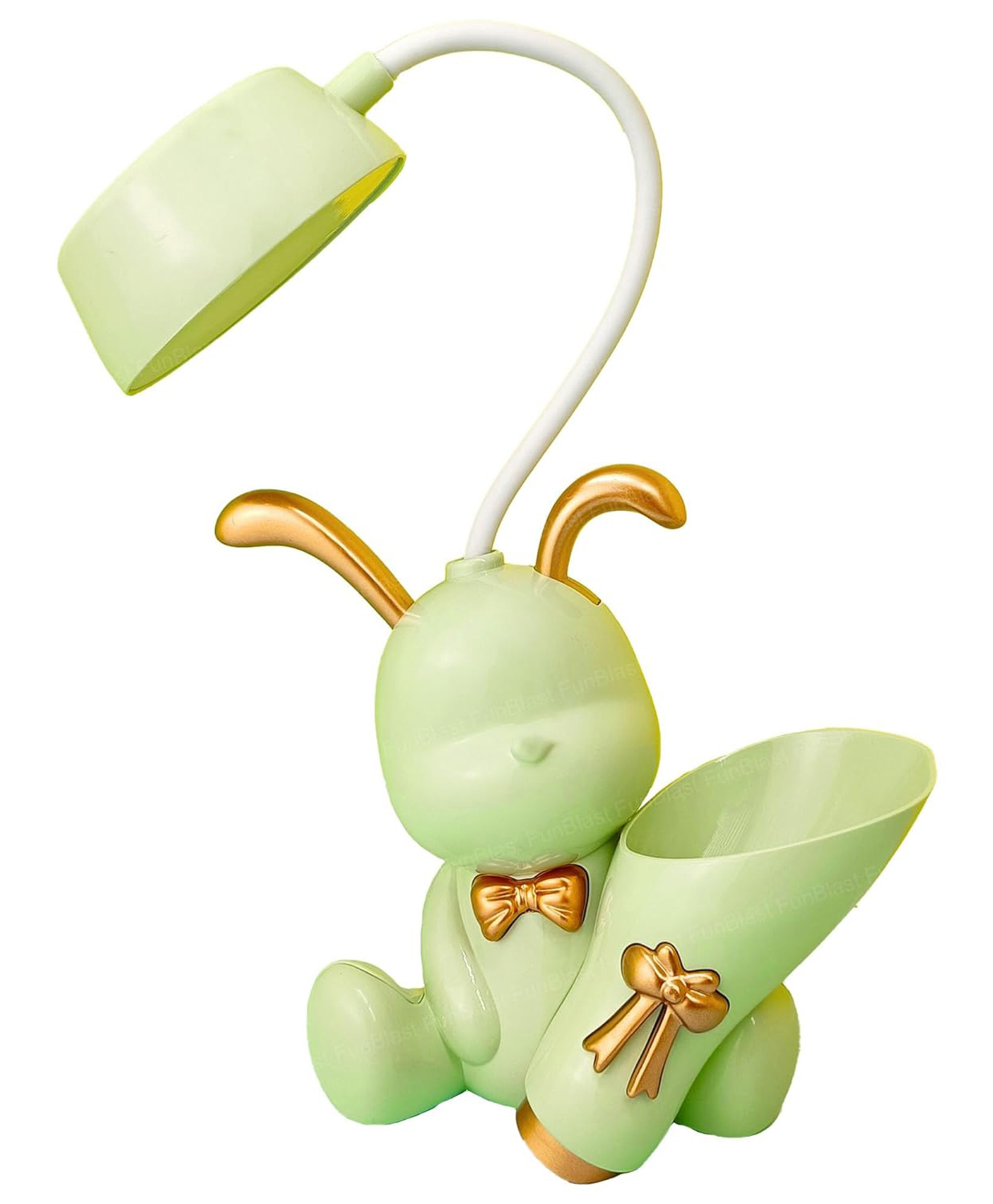 FunBlast Bunny Design Desk Table Lamp with Pen Holder & Sharpener Green-image-20